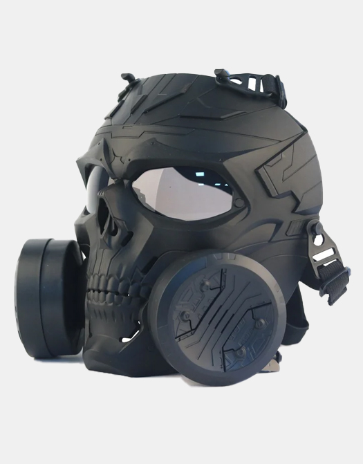 Mechanical Skull Double Fan Tactical Mask