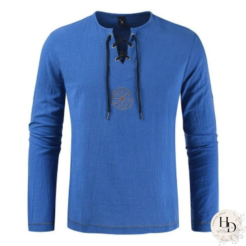 Casual Men's Fashionable Personality Pure Long Sleeve Shirts