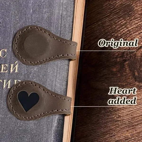 TimelessMark - LAST DAY SALE 75% OFF - Personalized Magnetic Leather Bookmark