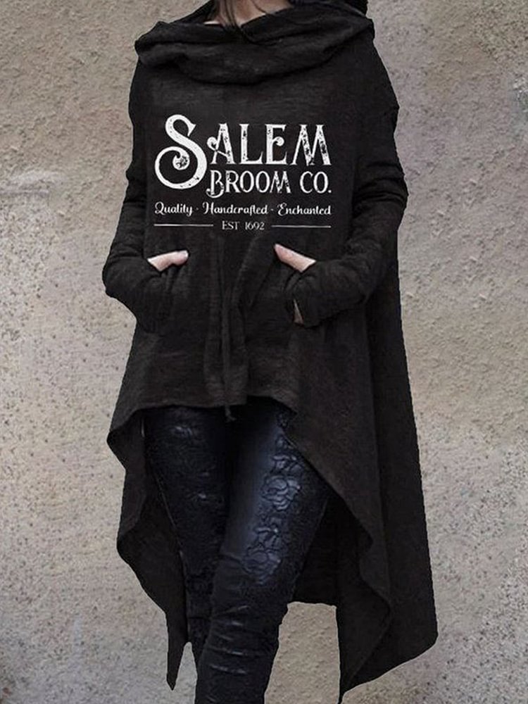 Salem Broom Co Halloween Long Sleeve Sweatshirt