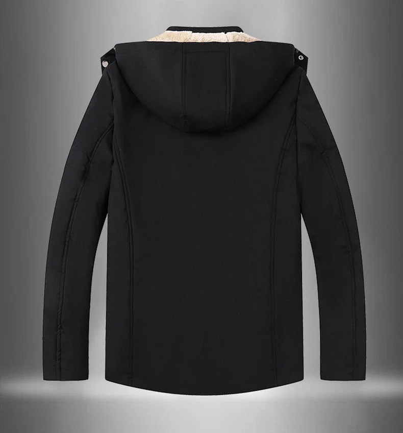 Men's Sherpa Lined Hooded Jacket