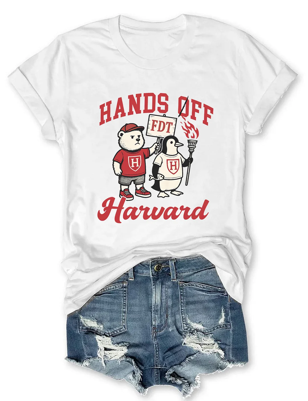 Hands Off Harvard T-shirt