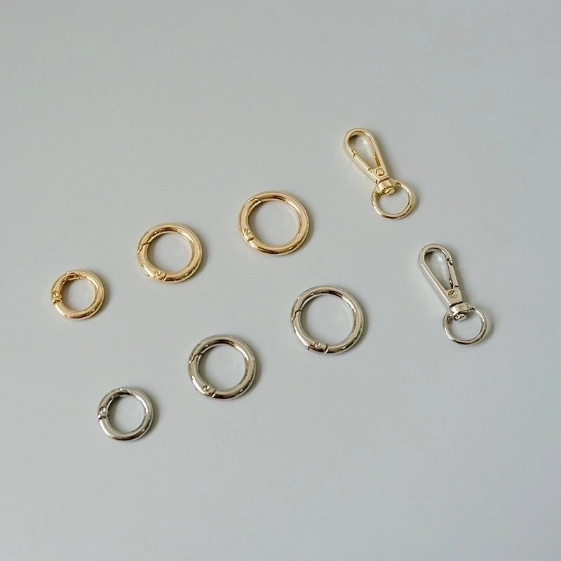 3 Pieces All Seasons Resin Solid Color Ring Handle Bag Chain