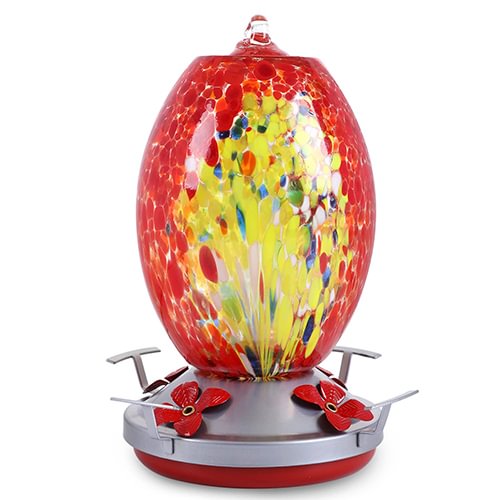Father's sale || Glass Hummingbird Feeder for Outdoors
