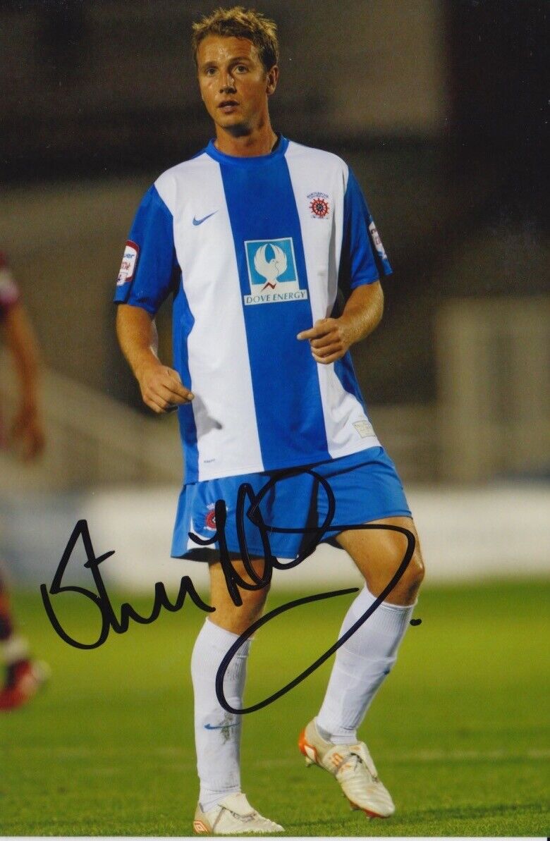 HARTLEPOOL UNITED HAND SIGNED STEVEN HASLAM 6X4 Photo Poster painting 1.