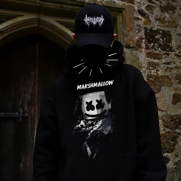 Marshmallow Printed Men's Hoodie