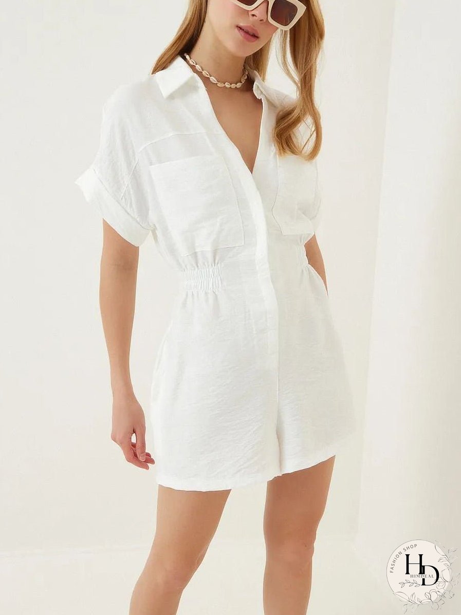 Casual Loose High Waist Jumpsuit