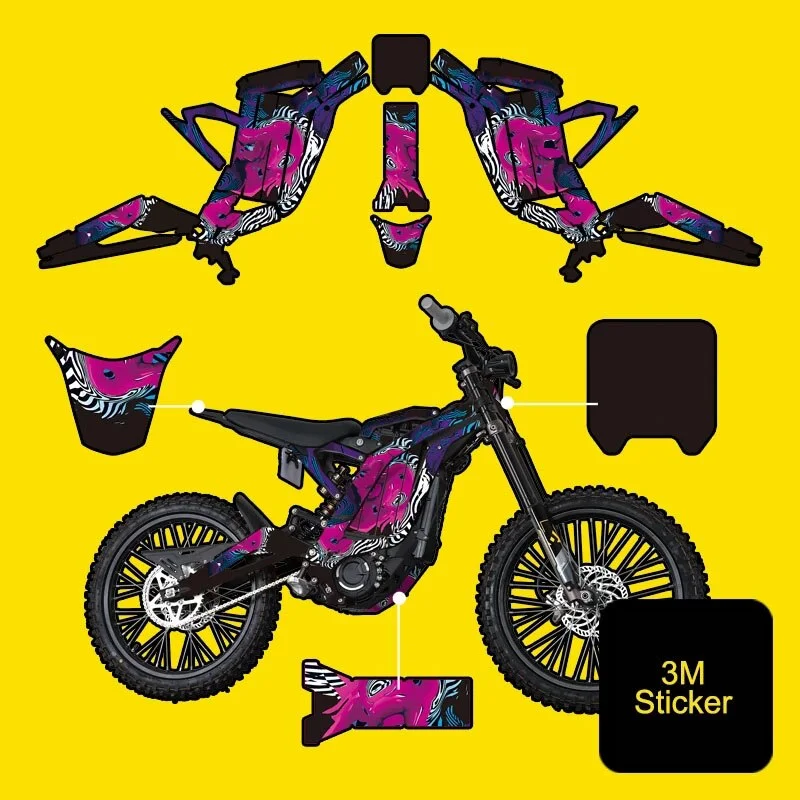 For SUR-RON surron Light Bee S & Light Bee X Off-Road Motorcycle Accessories 3MM Body Sticker Full Set Decals