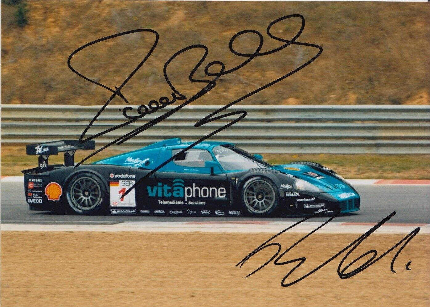Bertolini and Bartels Hand Signed 7x5 Photo Poster painting - FIA GT Championship 5.