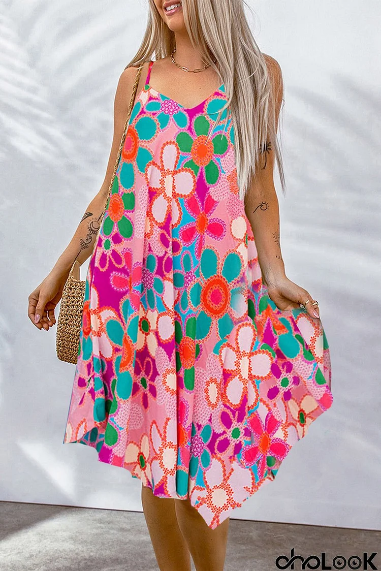 New Chic Flowy Midi Dress