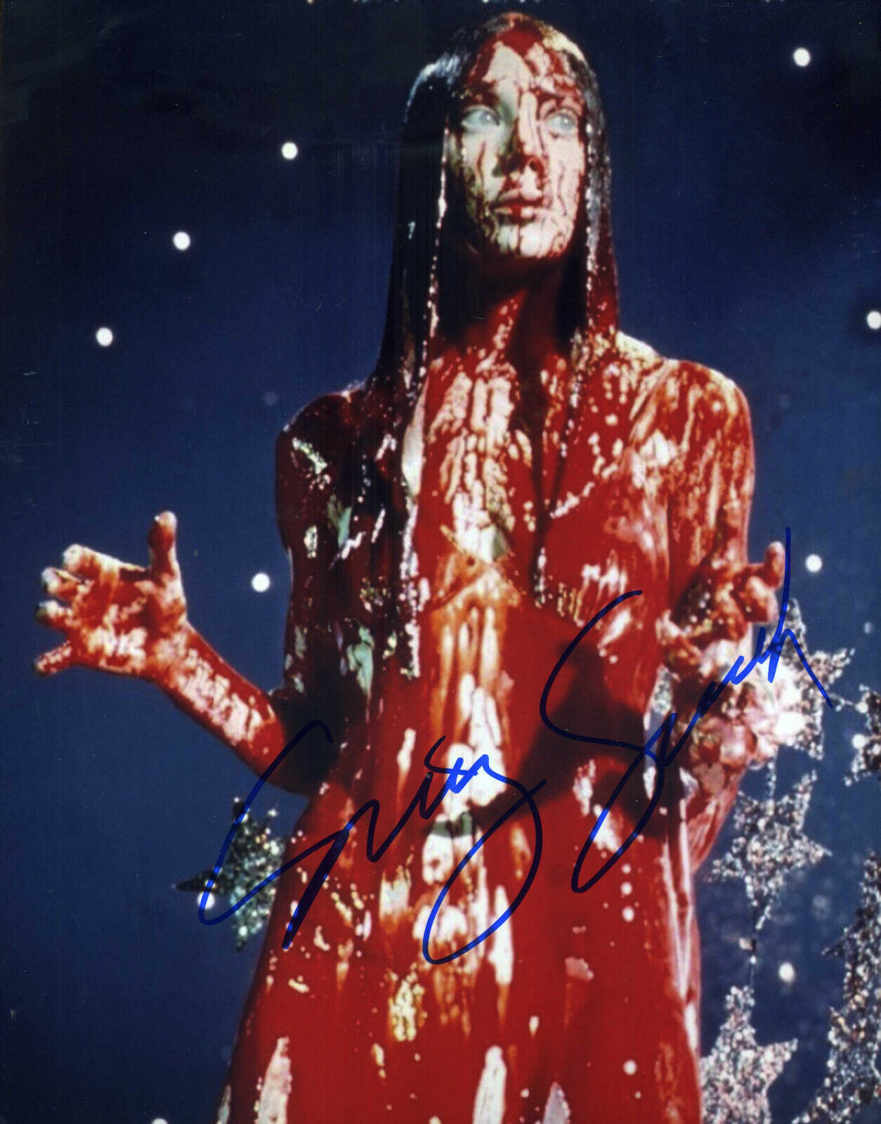 SISSY SPACEK Signed 'Carrie' Photo Poster paintinggraph - Film & TV Star Actress - preprint