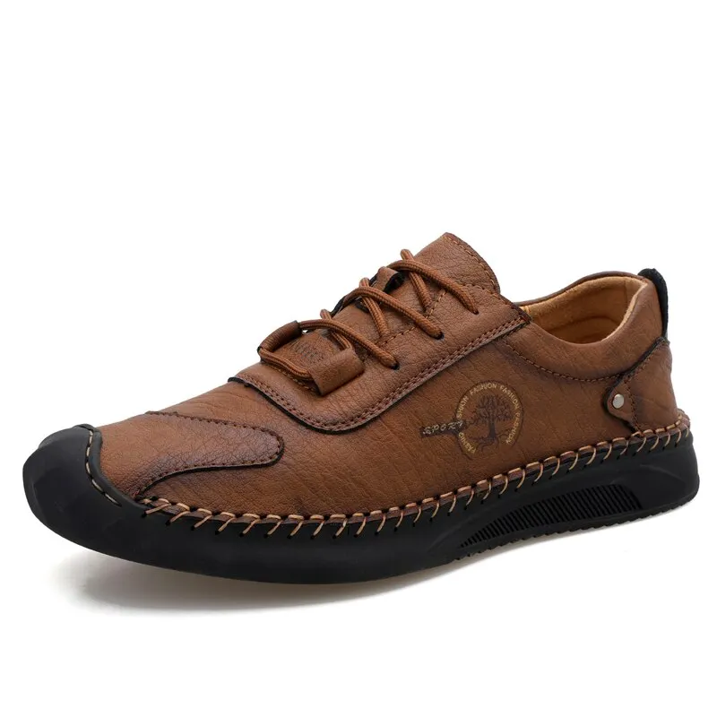 Brand Men's Leather Shoes Hot Sale Men's Casual Shoes Handmade Mens Loafers Classic Moccasins Outdoor Non-slip Men's Sneakers