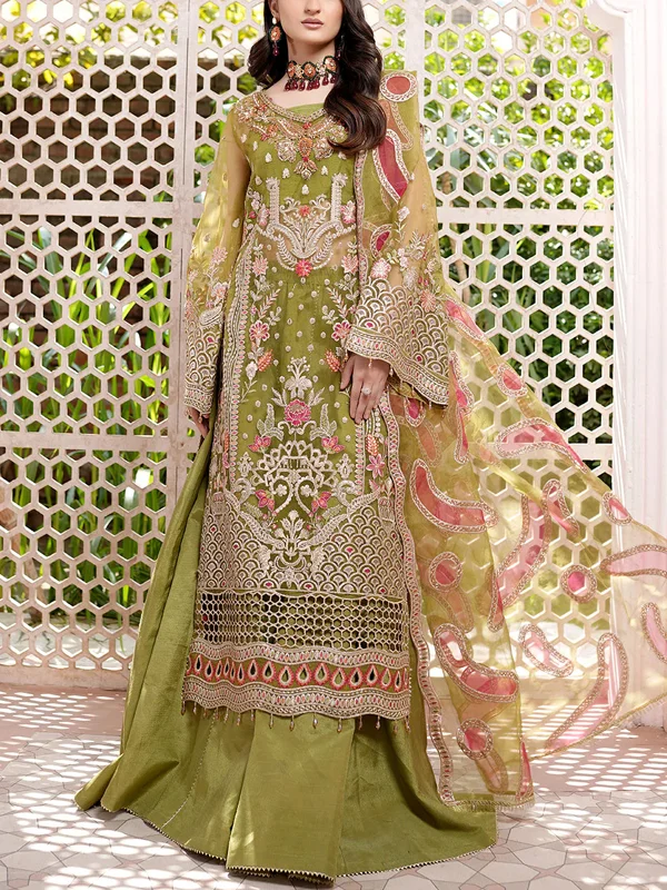 Heavy Duty Elegant Rhinestone Pakistani Suit
