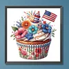 Independence Day Cake - Crystal Rhinestone Diamond Painting