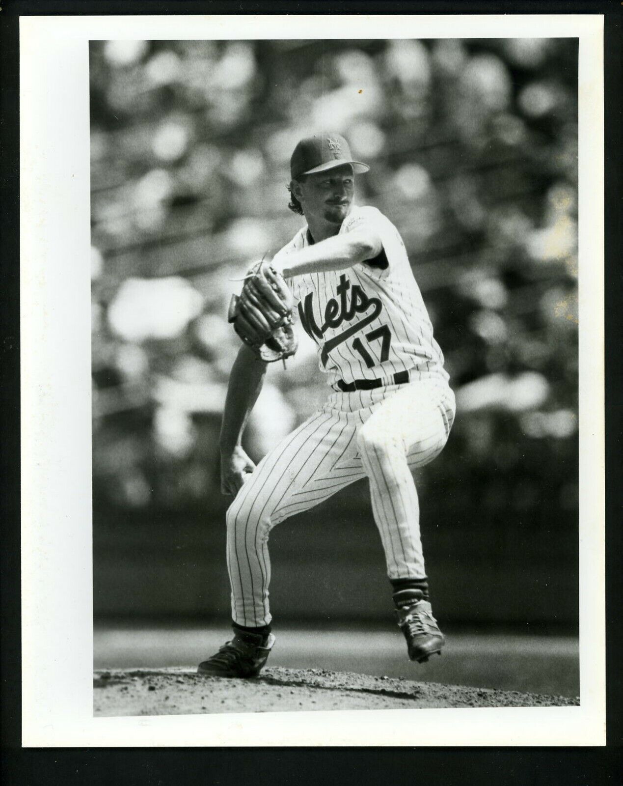 Brett Saberhagen circa 1990's Press Original Photo Poster painting New York Mets