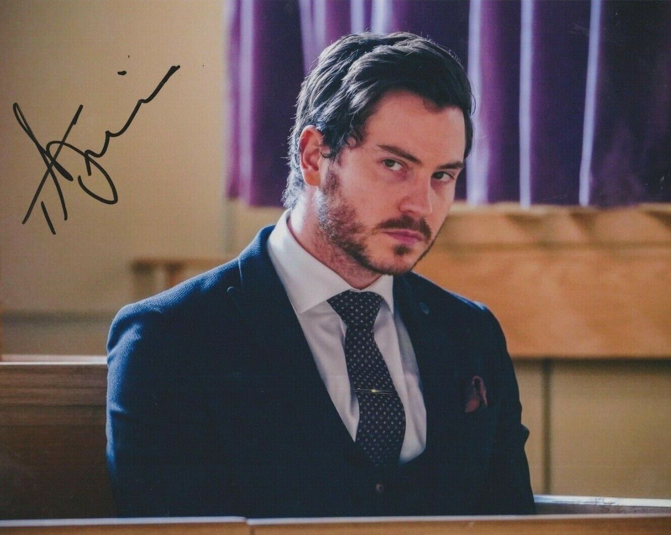 Toby Alexander Smith **HAND SIGNED** 8x10 Photo Poster painting ~ Eastenders (Gray)