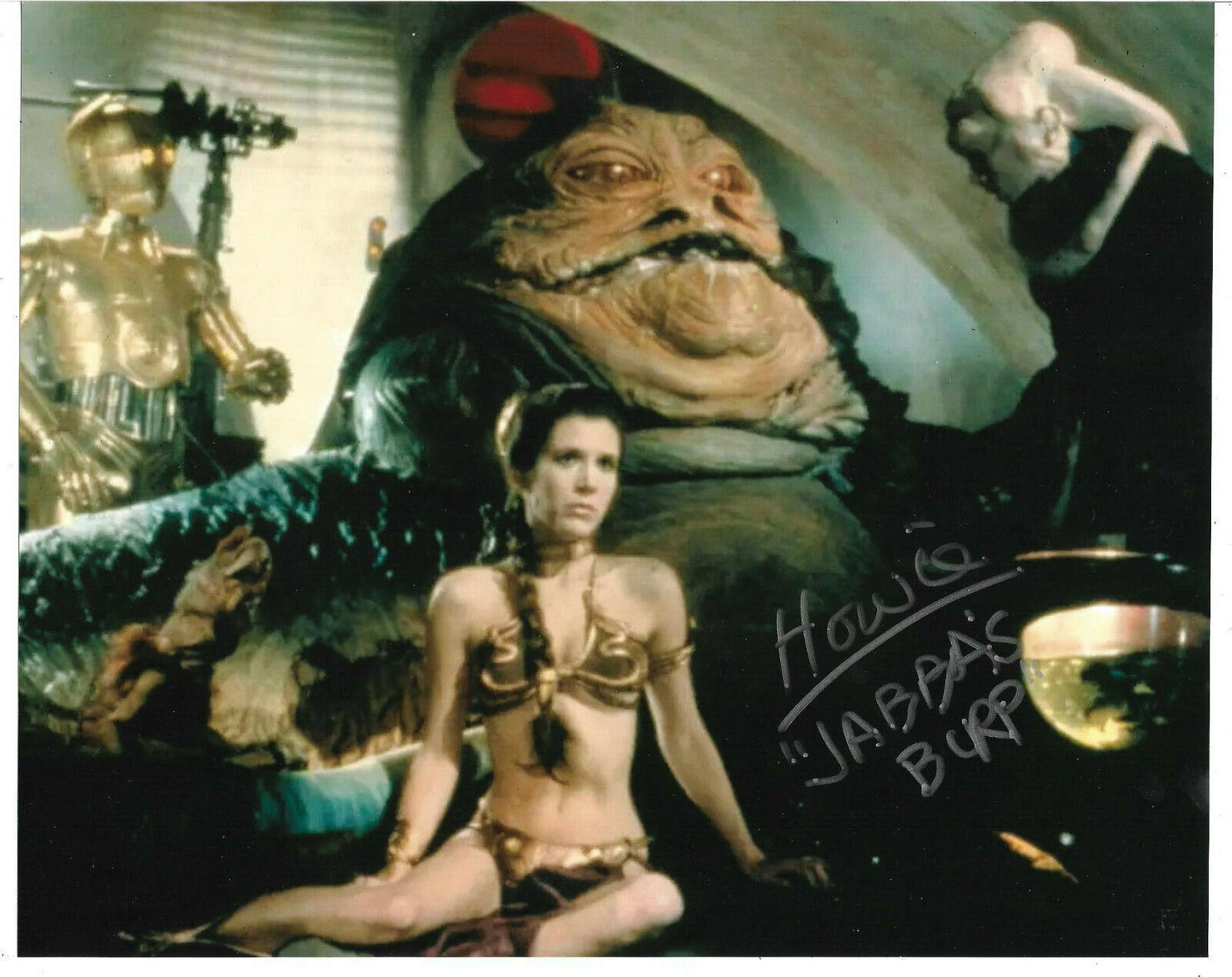 Howie Hammermann Authentic Signed 8x10 Photo Poster painting Autographed Star Wars, Jabba's Burp