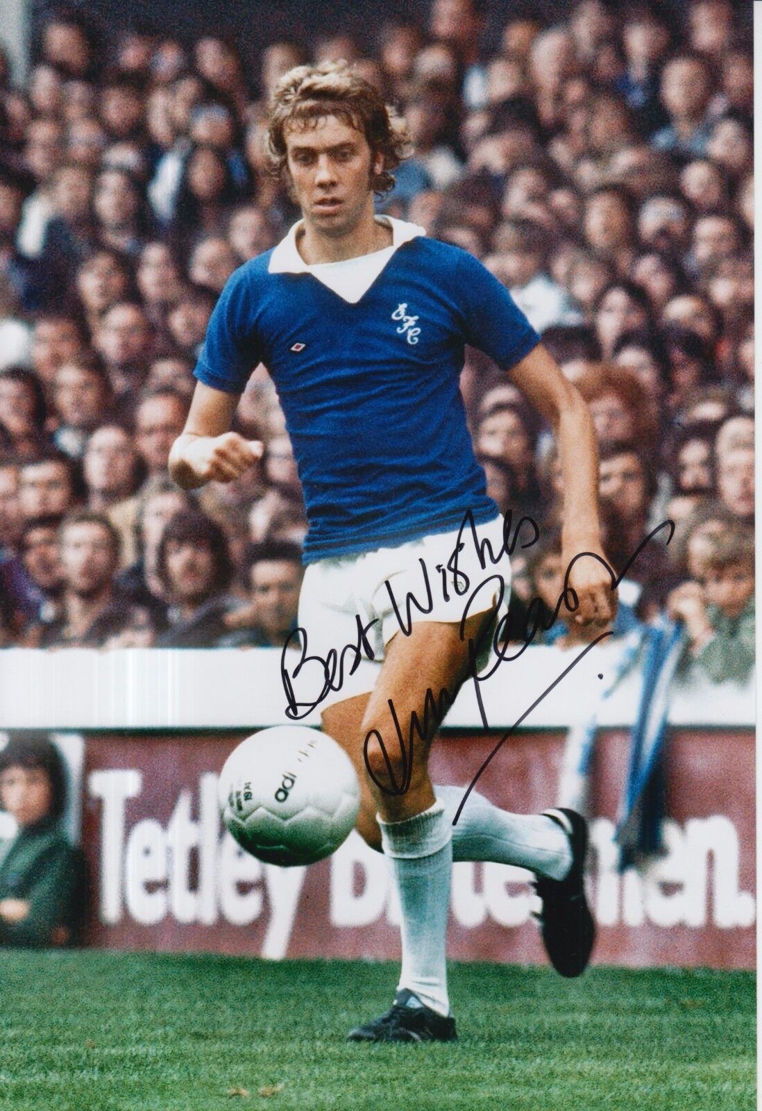 Jim Pearson Hand Signed Everton 12x8 Photo Poster painting 2.