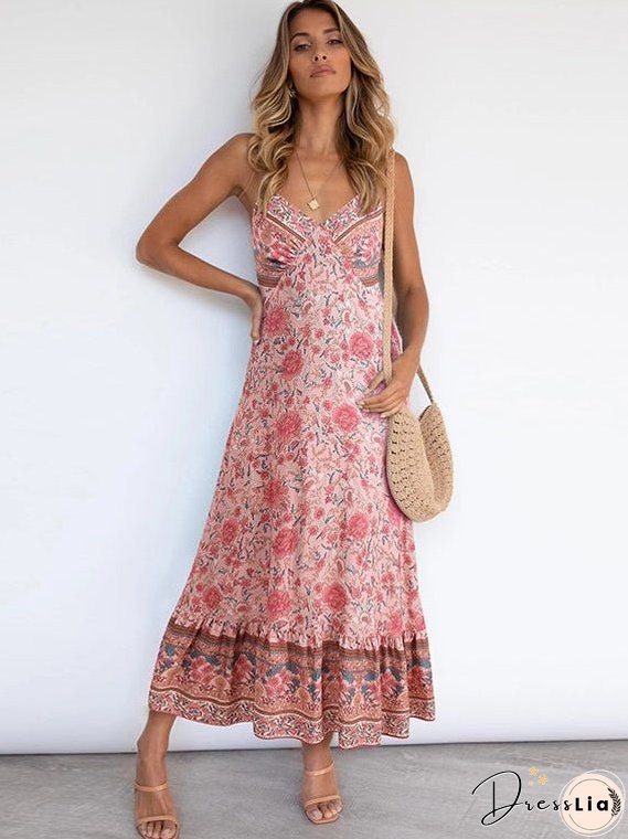 Bohemian Sling Floral Dresses