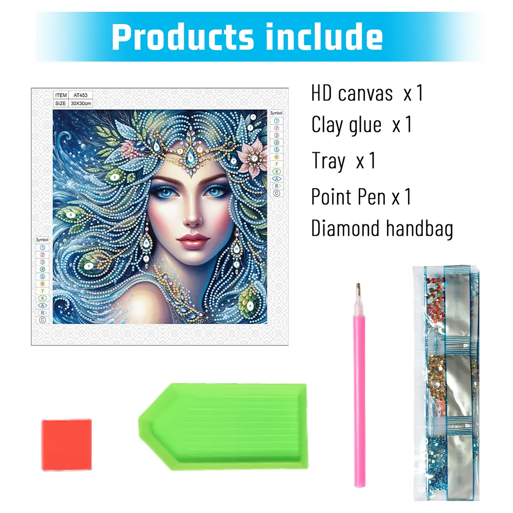 Diamond Painting - Partial Special Shaped Drill - Flower Beauty(Canvas|30*30cm)