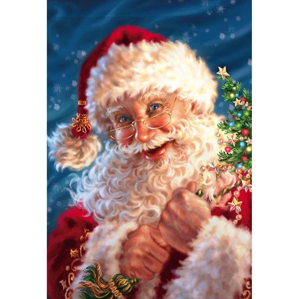 

30*40CM - Santa Claus - Round Drill Diamond Painting, 501 Original
