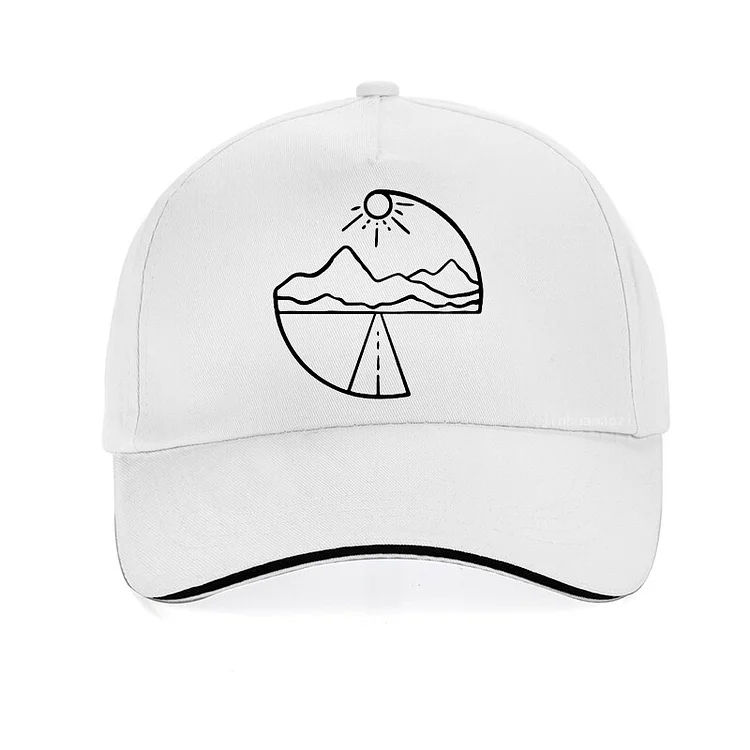 Cartoon Mountain Adventure hat Summer Men women Outdoor camping adventure hiking baseball cap casual Mountaineering sun hats