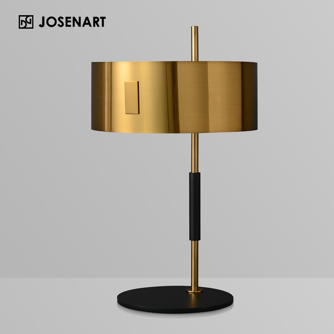 Modern Brass Shade Table Lamp