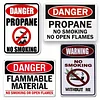 4pcs - Warning Beware Of - Vintage Metal Signs(12*16Inch)