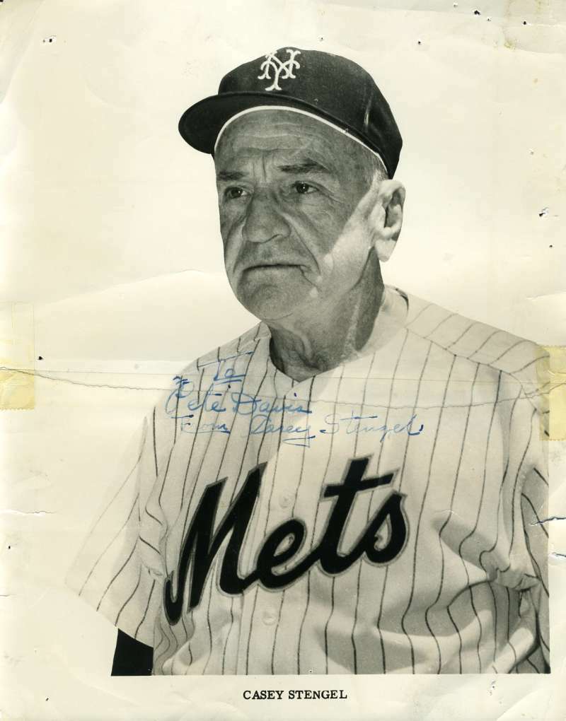 Casey Stengel JSA Coa Hand Signed 8x10 Mets Photo Poster painting Autograph