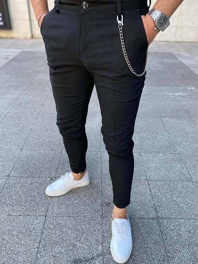 Men's Elegant Black Pants