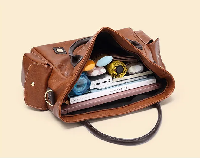 Vintage high-capacity tote bag
