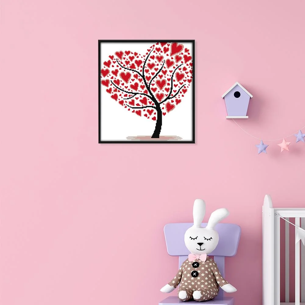 14ct Stamped Cross Stitch - Heart Tree(35*33cm)