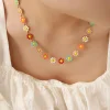 Colorful Sunflower Necklace Bracelet