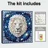 Framed Leo - Pearls Painting Kit DIY Diamond Painting Pearl Dot Crafts 25*25CM