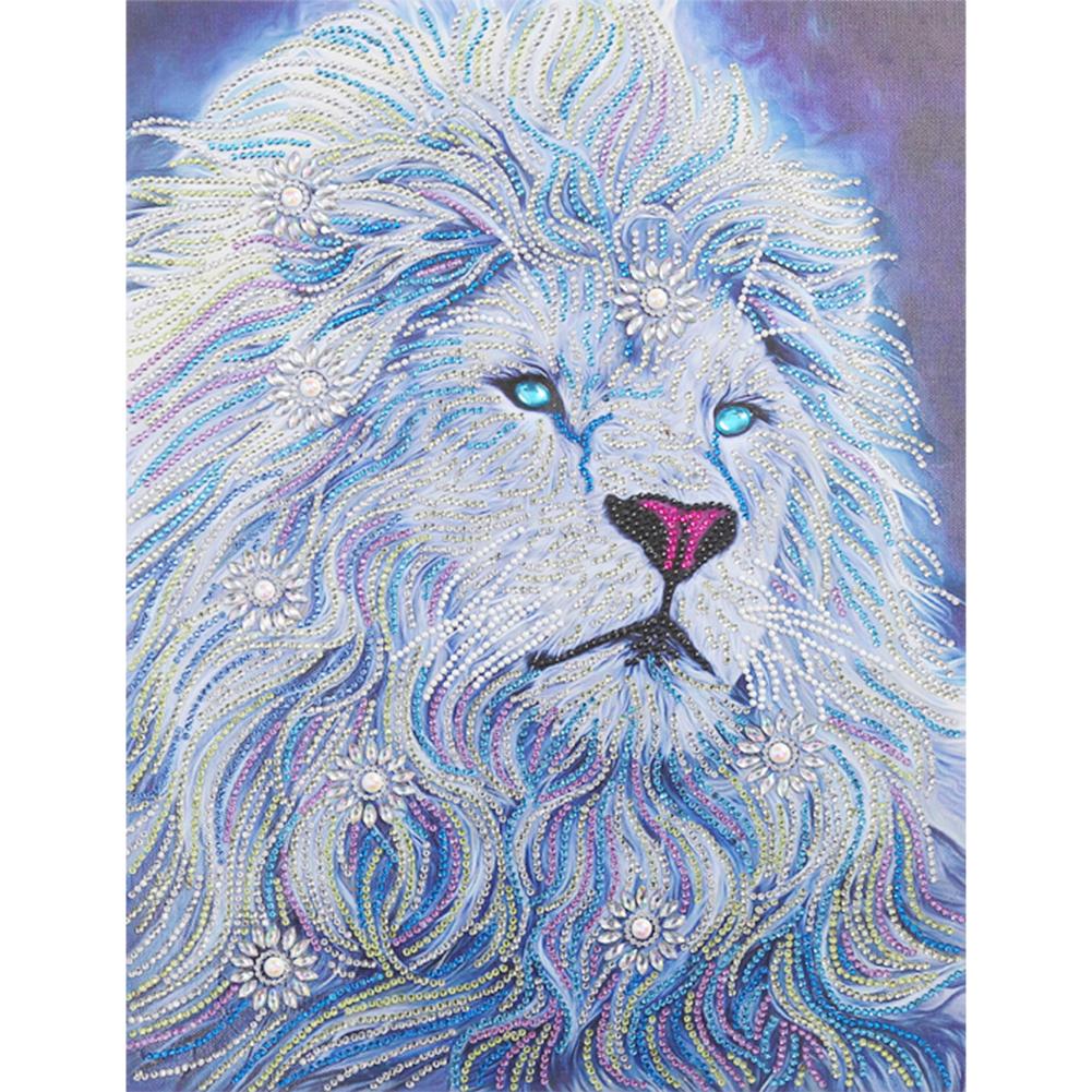 Lion 40x50cm(canvas) beautiful special shaped drill diamond painting