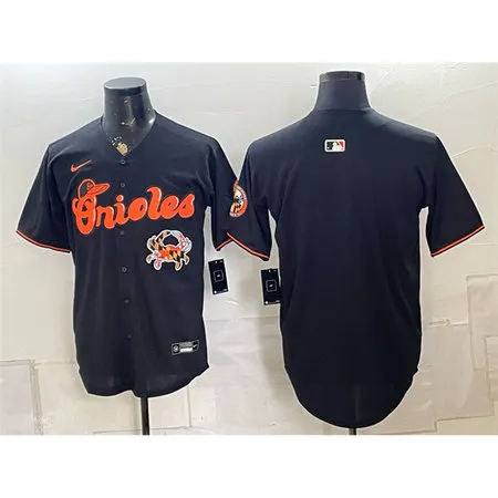 Men's Baltimore Orioles Black With Patch Vapor Premier Limited Stitched Baseball Jersey