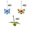 LED Solar-Powered Hanging Animal Lights Waterproof Outdoor Solar Hanging Lantern Auto On/Off Creative Small Sculpture Lights for Garden Backyard Balcony Porch Decor