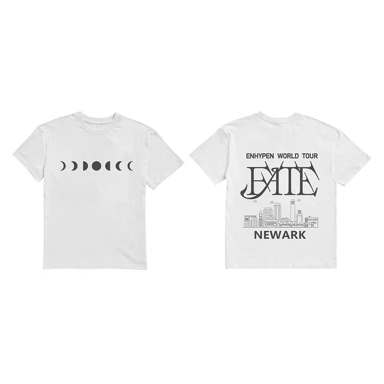 ENHYPEN World Tour FATE Newark Logo T-shirt