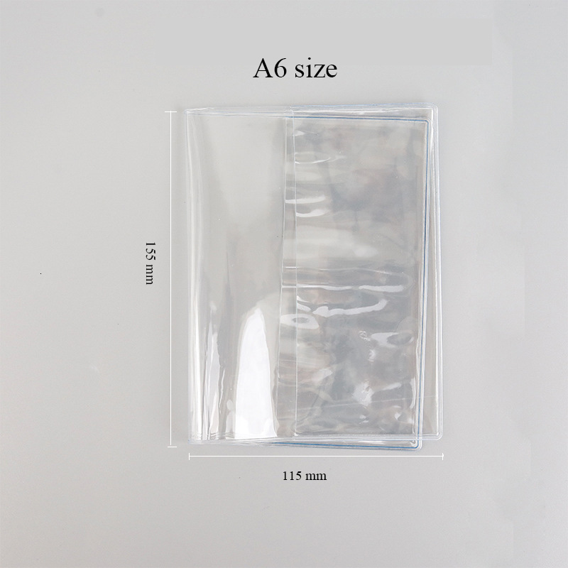 Transparent Notebook Cover A5A6 Planner Inner Core Refill Paper Protective Shell for Note for Midori Diary Book School Supplies