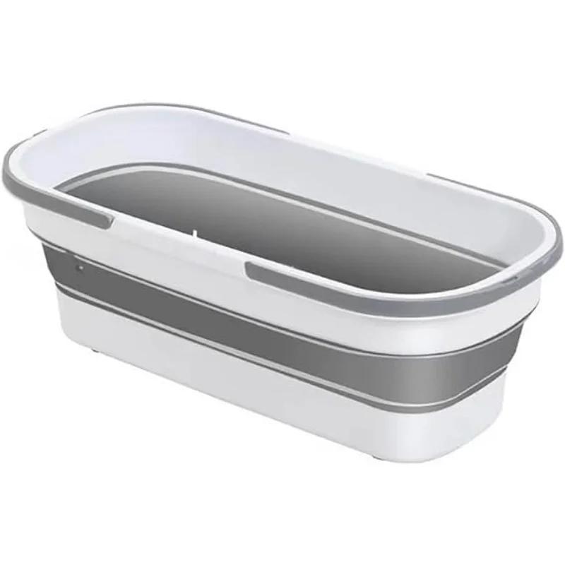 SAKER&reg; Large Flat Mop and Scalable Bucket with Wheels