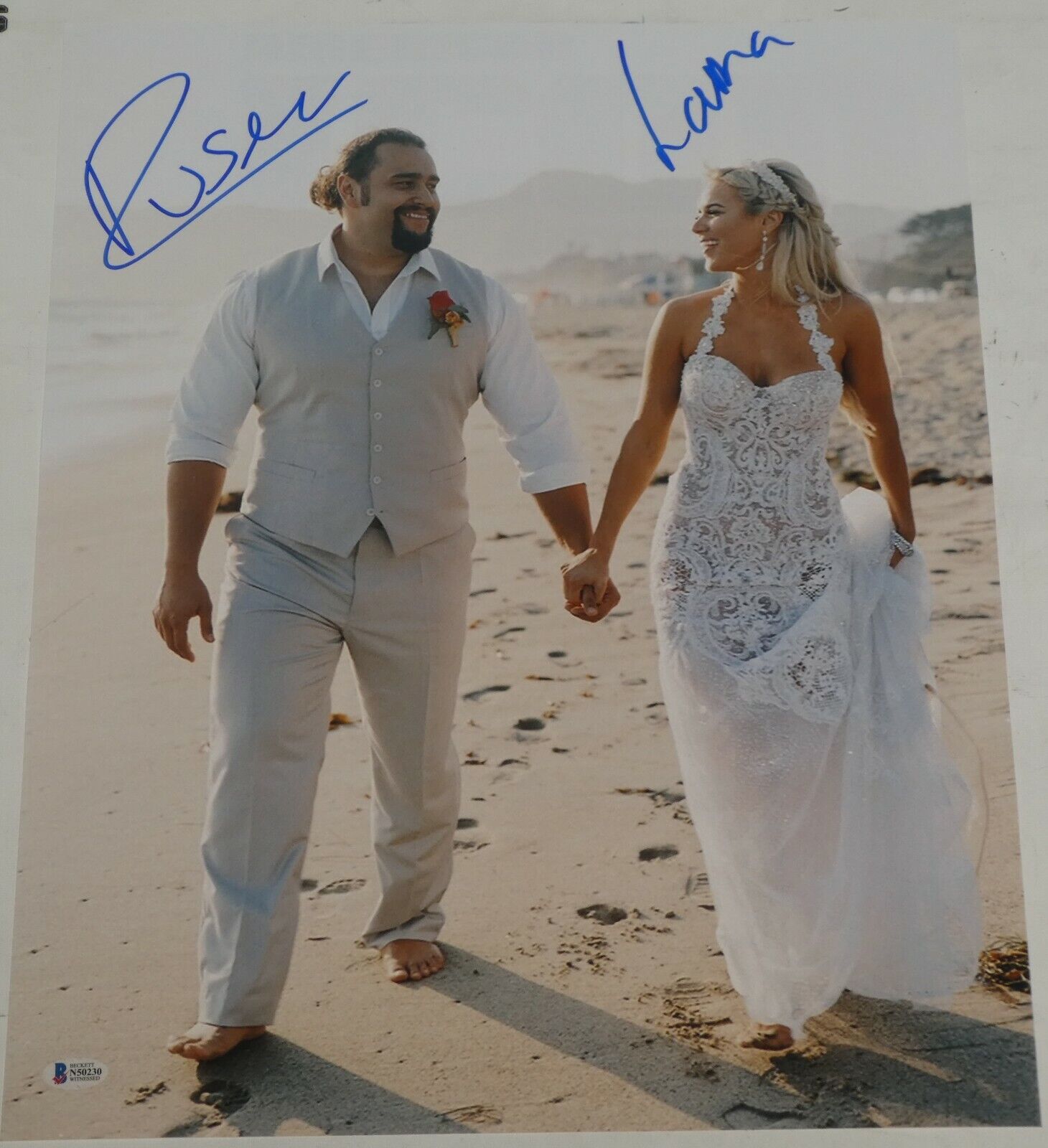 Rusev & Lana Signed 16x20 Photo Poster painting BAS Beckett COA WWE Total Divas Picture Auto'd 0