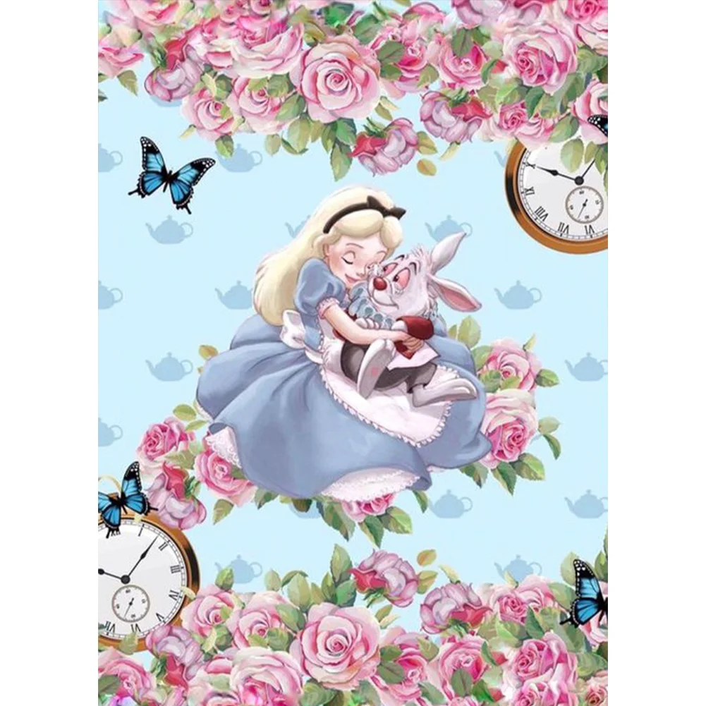 Disney Alice In Wonderland Full 11CT Pre-stamped Canvas(40*57cm