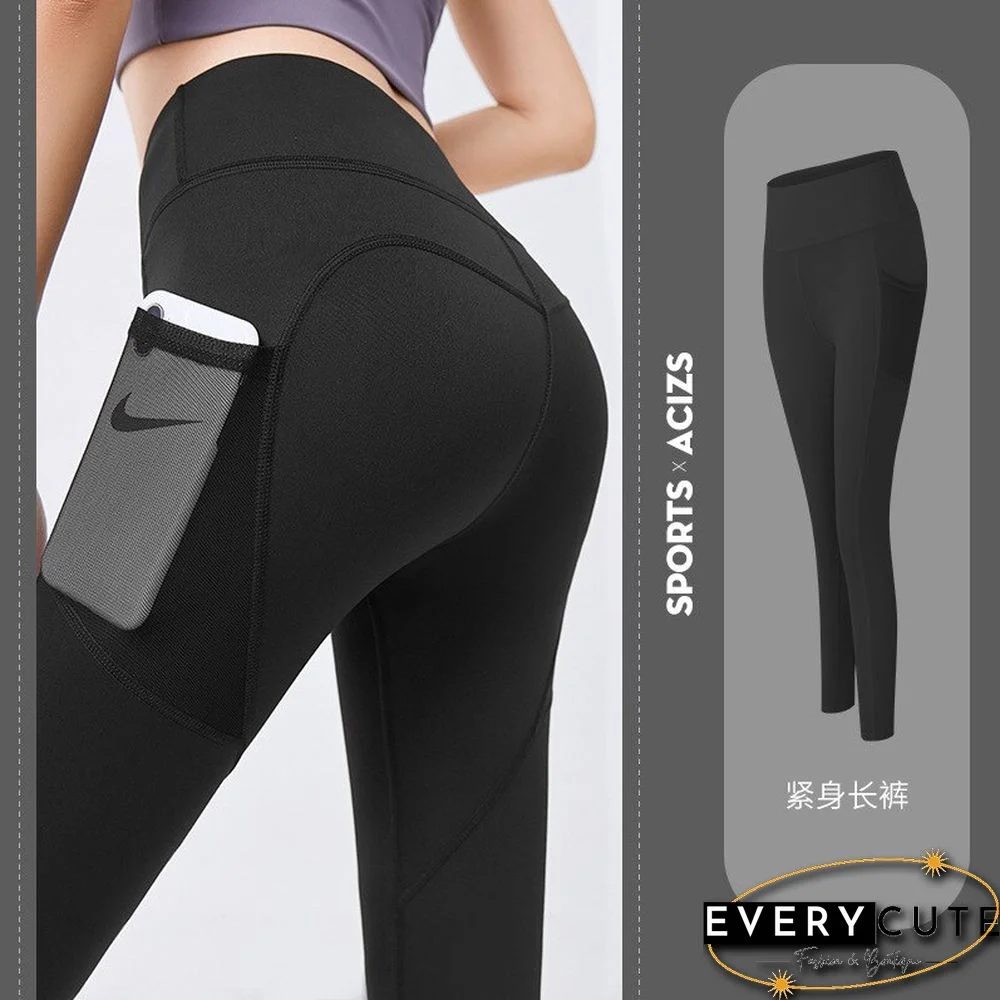 Women Clothing High Waist Hip Lifting Bottoming Pants Fast Drying Exercise Fitness Running Yoga Pants Peach Butt Leggings Women