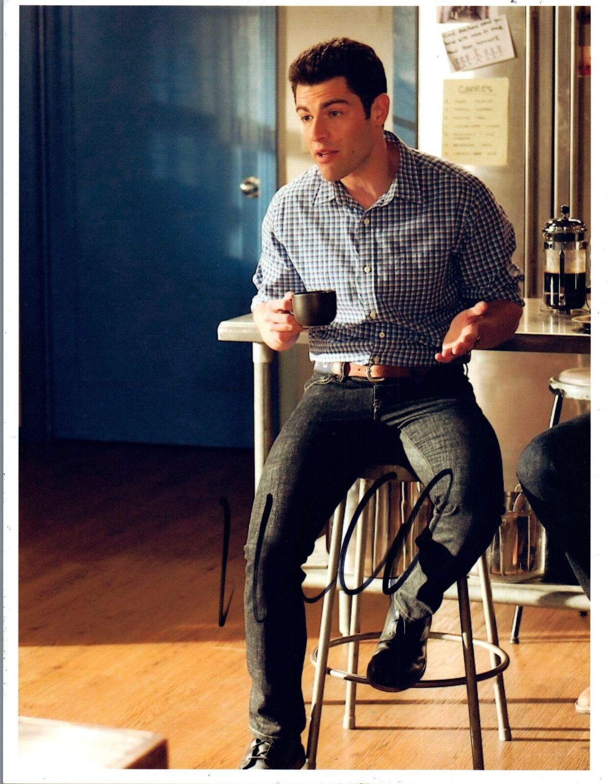 Max Greenfield Signed Autographed 8x10 Photo Poster painting New Girl Star COA VD
