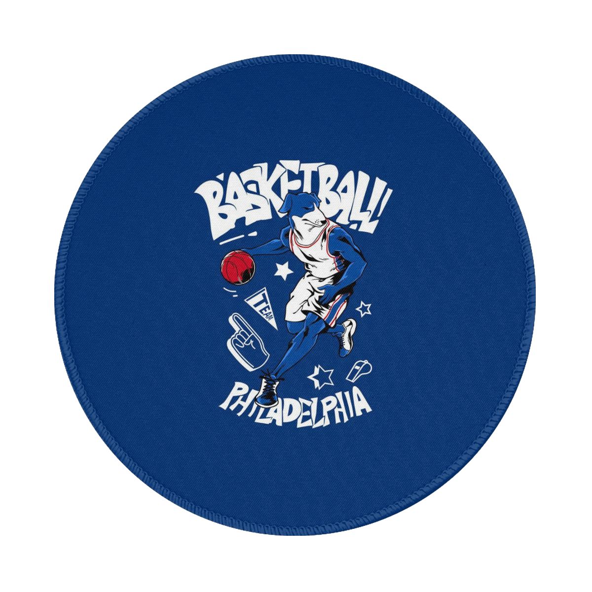 Philadelphia 76ers Cartoon Gaming Round Mousepad for Computer Laptop