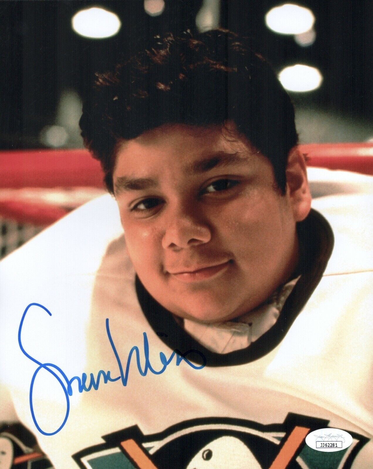 SHAUN WEISS Signed 8x10 Photo Poster painting Greg Goldberg The Mighty Ducks #33 COA JSA Cert