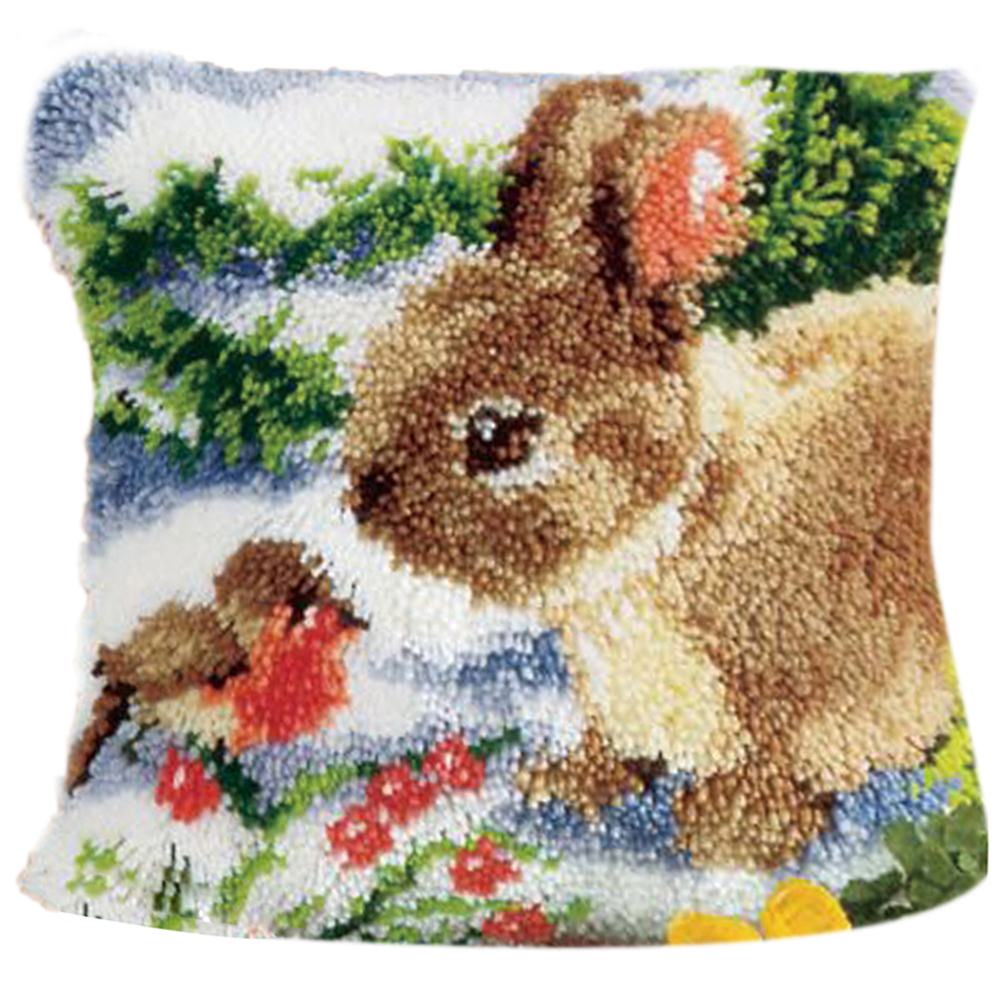

Rabbit-Latch Hook Counted 3D Pillowcase Cross Stitch, 501 Original