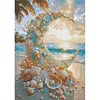 Diamond Painting -DIY Round Drill Crescent Coast Scenery