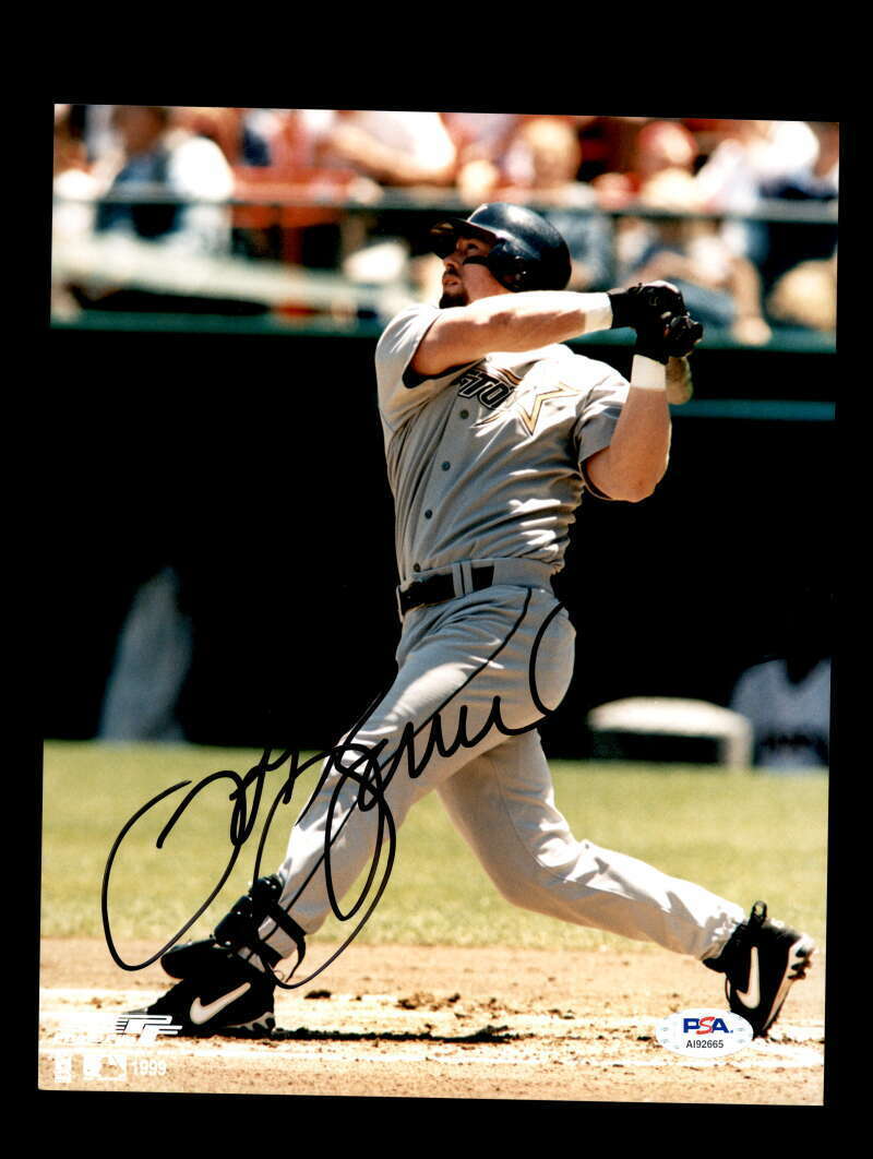 Jeff Bagwell PSA DNA Coa Signed 8x10 Photo Poster painting Autograph