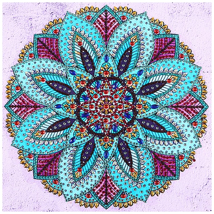 30*30cm DIY Diamond Painting Kit Datura Part Special Shape Drill Picture Handicraft